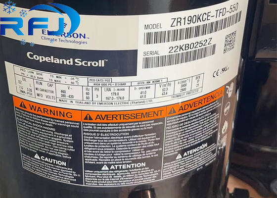 comprar 15 HP Emerson Copeland Scroll compressor ZR190KCE-TFD-550 ZR Serie R410a para el uso en el mercado online manufacture