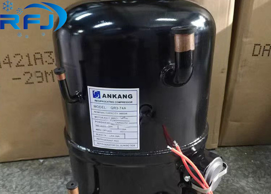 comprar 3.5 HP R404a QR3-74A Compresor de refrigeración con pistón hermético Ankang para aplicaciones de 220-380V 3PH 50Hz o 380-460V 60Hz online manufacture