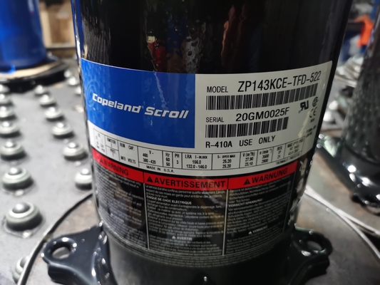 Compresor ZB45KQE-TFD-558 de la voluta de 3 Phase/6HP Copeland hermético para el refrigerador comercial