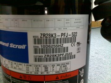 Compresor ZR28K3-PFj-522 220V/50HZ, 265V/60HZ 1phase de la voluta del aire acondicionado de Copeland
