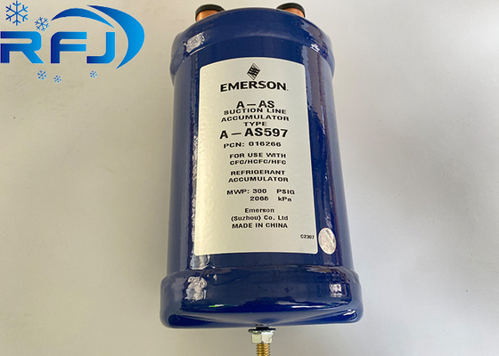 Emerson A-AS597 Acumulador de refrigerante de línea de succión con 9 en el programa de partes de altura
