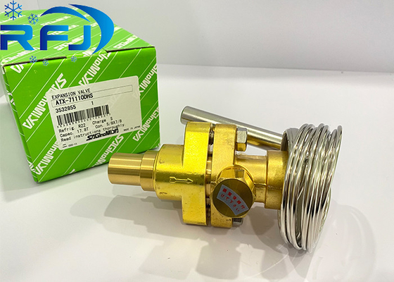Válvula de expansión termostática Saginomiya ATX-71110DHS con capacidad de 17,8T