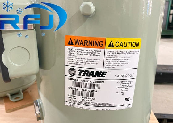 El compressor de desplazamiento Trane CSHD120K0B0M 10ph R410a 102kg 380-415V/3/50HZ operación