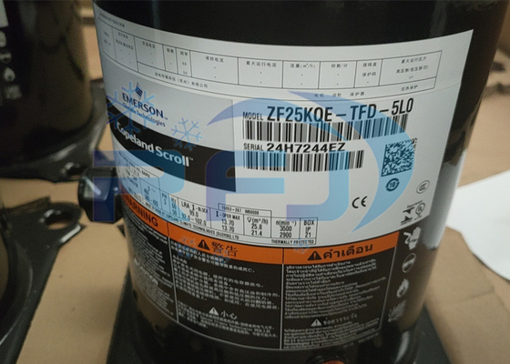 Compresor de refrigeración Copeland Scroll ZF25KQE-TFD-5L0 Refrigerante R404a