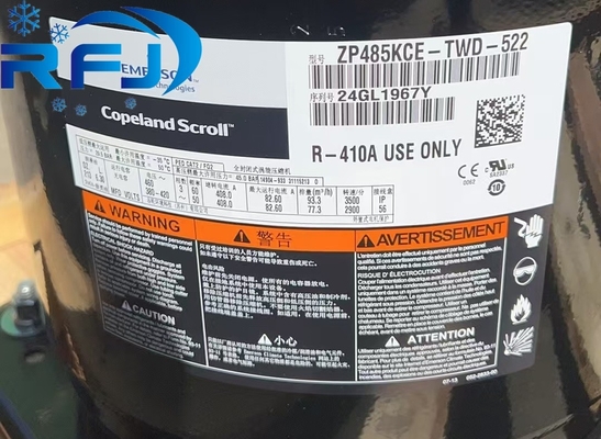 Compresor de rotación a baja temperatura ZP485KCE-TWD-522 para sistemas de refrigeración comerciales