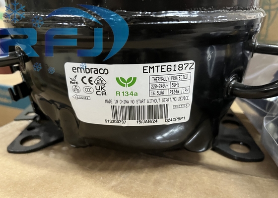 Embraco Aspera Compresor EMTE6187Z refrigerante R134a hermético recíproco
