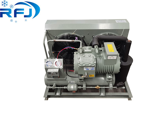 Unidad de condensador de baja temperatura abierta semi-cerrada refrigerada por aire duradera de 3-5 HP para refrigeración industrial