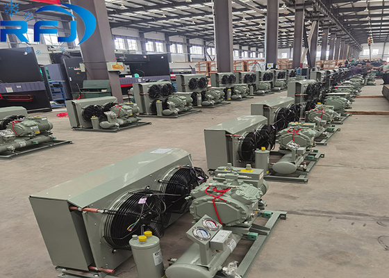 Unidad de condensación de aire refrigerado de alta temperatura semihermética de 15HP-20HP para uso comercial