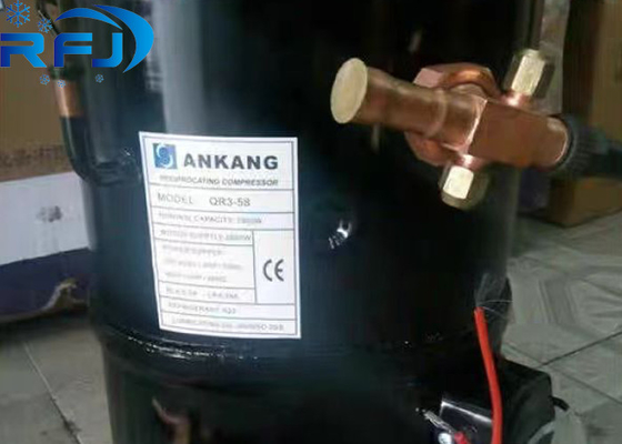 3HP R404a QR3-58 Compresor de refrigeración con pistón hermético Ankang 220-460V 3PH 50Hz o 60Hz