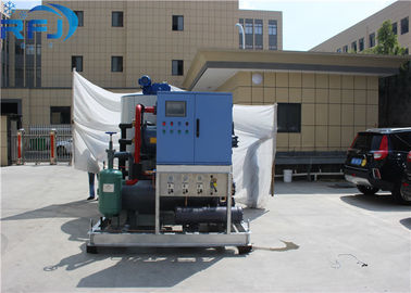 Capacidad 3 toneladas de 14KW del bloque de refrigeración por aire de la máquina de hacer hielo con el congelador directo