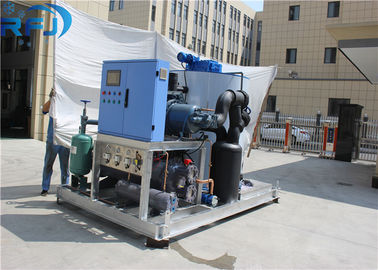Ahorro de la energía completo de la máquina de hielo de la escama del control automático para la transformación de los alimentos
