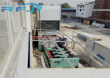 El panel industrial del aislamiento del bocadillo del poliuretano de la cámara fría del compresor del tornillo de Bitzer