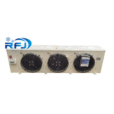 Refrigerador de aire para techos industriales DL125 con una capacidad de refrigeración de 27.6 kW y un flujo de aire de 18000 m3/h para salas de frío