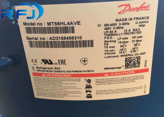 Compresor de refrigeración de pistón, MTZ144HV4VE Compresor de rodadura de ac Durable