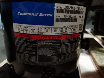 Evaporador de la refrigeración R404, compresores de pistón herméticos de Copeland ZR12M3E-TWD-551