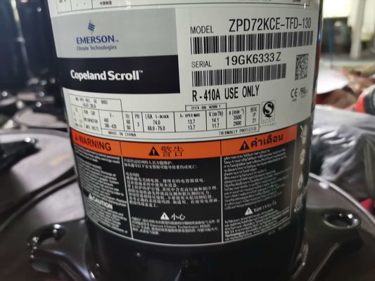 HVAC del compresor del aire acondicionado de ZPD72KCE-TFD-130 6HP Copeland