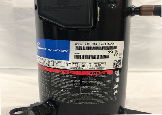 Tipo cerrado sistema de refrigeración por aire del color del negro del compresor de la voluta de Copeland ZP182KCE-TFD-522