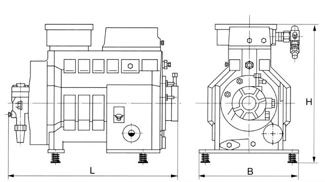 compresor semihermético del copeland del dwm, compresor DWM D2DL-40X de Copeland